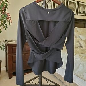 3/$15 Fabletics top with mesh criss-cross back
